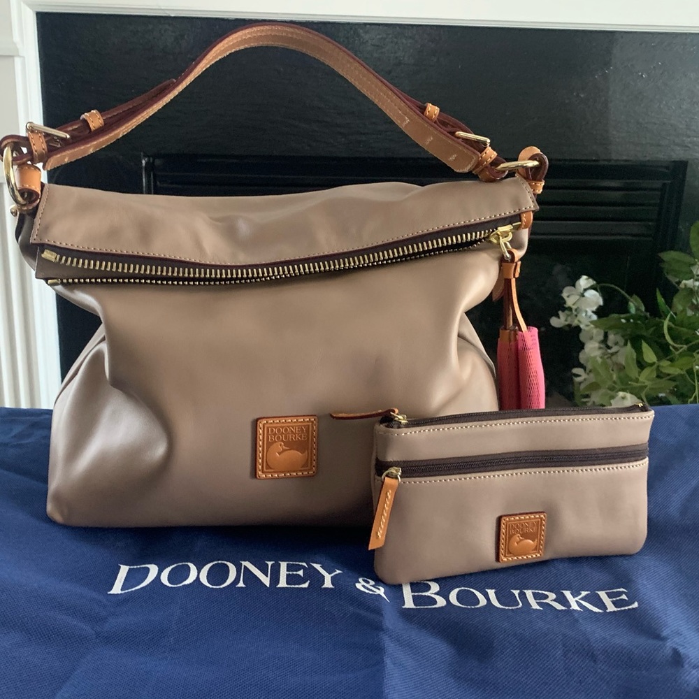 Dooney & Bourke Smooth Leather Hobo and Pouch